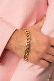 Paparazzi Accessories Knock, Knock, KNOCKOUT - Gold Bracelet