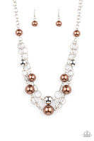 Paparazzi Accessories New Age Knockout - Brown Necklace