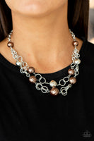 Paparazzi Accessories New Age Knockout - Brown Necklace