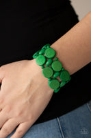 Paparazzi Accessories Beach Bravado - Green Bracelet