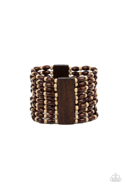 Paparazzi Accessories Cayman Carnival - Brown Bracelet