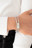 Paparazzi Accessories Remarkably Cute and Resolute - White Bracelet