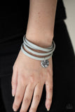 Paparazzi Accessories Wonderfully Worded - Silver Bracelet