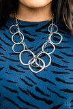 Paparazzi Accessories Dizzy With Desire - Silver Necklace Set