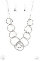 Paparazzi Accessories Dizzy With Desire - Silver Necklace Set