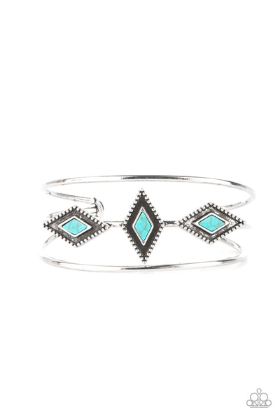 Paparazzi Accessories Desert Diamondback - Blue Bracelet