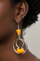 Paparazzi Accessories Deco Dancing - Orange Earring