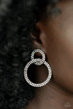 Paparazzi Accessories Intensely Icy - Black Earring