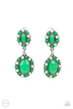 Paparazzi Accessories Positively Pampered - Green Clip On Earring