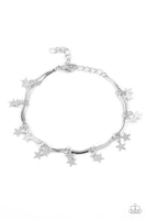 Paparazzi Accessories Party in the USA - Silver Bracelet