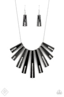 Paparazzi Accessories FAN-tastically Deco - Black Necklace