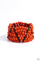 Paparazzi Accessories Way Off TROPIC - Orange Bracelet