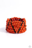 Paparazzi Accessories Way Off TROPIC - Orange Bracelet