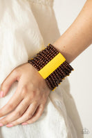 Paparazzi Accessories Tropical Trendsetter - Yellow Bracelet