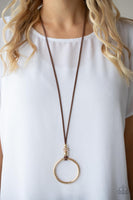 Paparazzi Accessories BLING Into Focus - Brown Necklace