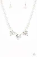 Paparazzi Accessories Society Socialite White Necklace Set