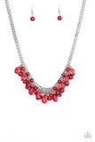 Paparazzi Accessories 5th Avenue Flirtation Red Necklace Set