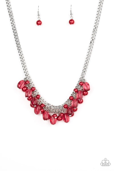 Paparazzi Accessories 5th Avenue Flirtation Red Necklace Set