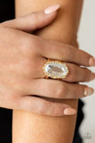 Paparazzi Accessories BLING to Heel - Gold Ring - Life of the Party Sept '21