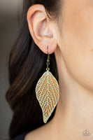 Paparazzi Accessories Leafy Luxury - Brass Earring