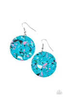 Paparazzi Accessories Tenaciously Terrazzo - Blue Earring