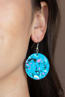 Paparazzi Accessories Tenaciously Terrazzo - Blue Earring