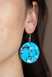 Paparazzi Accessories Tenaciously Terrazzo - Blue Earring