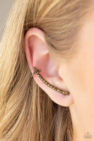 Paparazzi Accessories Give Me The SWOOP - Brass Post Earring