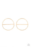 Paparazzi Accessories Dynamic Diameter - Gold Earring