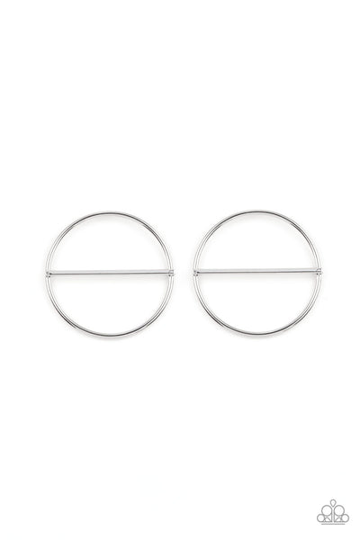 Paparazzi Accessories Dynamic Diameter - Silver Earring