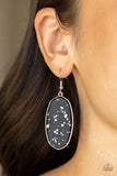 Paparazzi Accessories Stone Sculptures - Black Earring