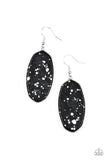 Paparazzi Accessories Stone Sculptures - Black Earring