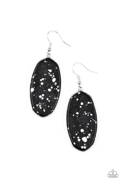 Paparazzi Accessories Stone Sculptures - Black Earring