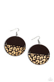 Paparazzi Accessories Jungle Catwalk - Brown Earring