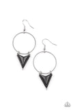 Paparazzi Accessories Sahara Shark - Black Earring