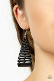 Paparazzi Accessories Urban Delirium - Black Earring