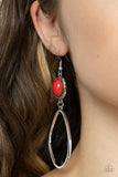 Paparazzi Accessories Adventurous Allure - Red Earring