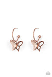 Paparazzi Accessories Butterfly Freestyle - Copper Earring