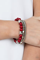 Paparazzi Accessories Tour de Tourist - Red Bracelet