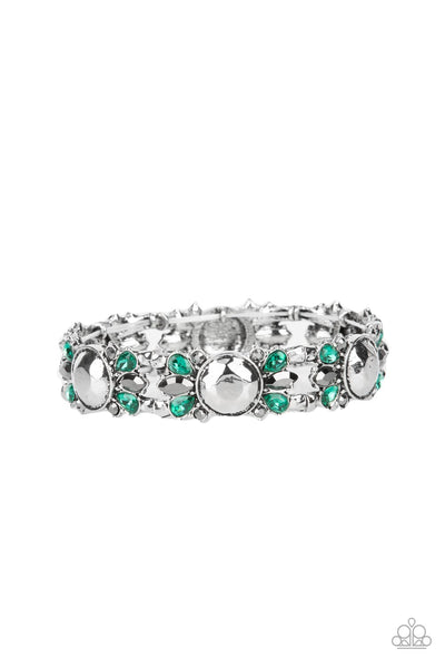 Paparazzi Accessories Definitively Diva - Green Bracelet