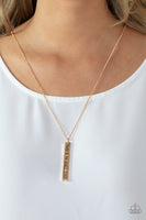 Paparazzi Accessories Matt 7:7 - Gold Necklace