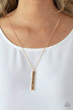 Paparazzi Accessories Matt 7:7 - Gold Necklace