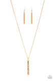 Paparazzi Accessories Matt 7:7 - Gold Necklace