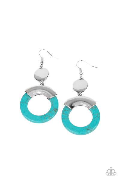 Paparazzi Accessories ENTRADA at Your Own Risk - Blue Earring