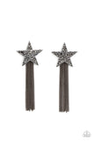 Paparazzi Accessories Superstar Solo - Black Earring