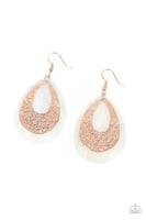 Paparazzi Accessories Bountiful Beaches - Rose Gold Earring