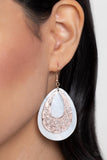 Paparazzi Accessories Bountiful Beaches - Rose Gold Earring