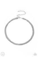 Paparazzi Accessories Glitzy Gusto - White Choker Necklace