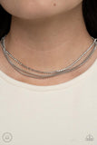 Paparazzi Accessories Glitzy Gusto - White Choker Necklace