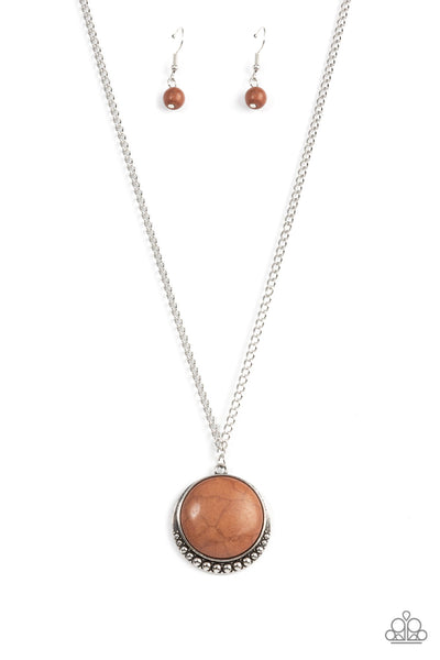 Paparazzi Accessories Mojave Moon - Brown Necklace